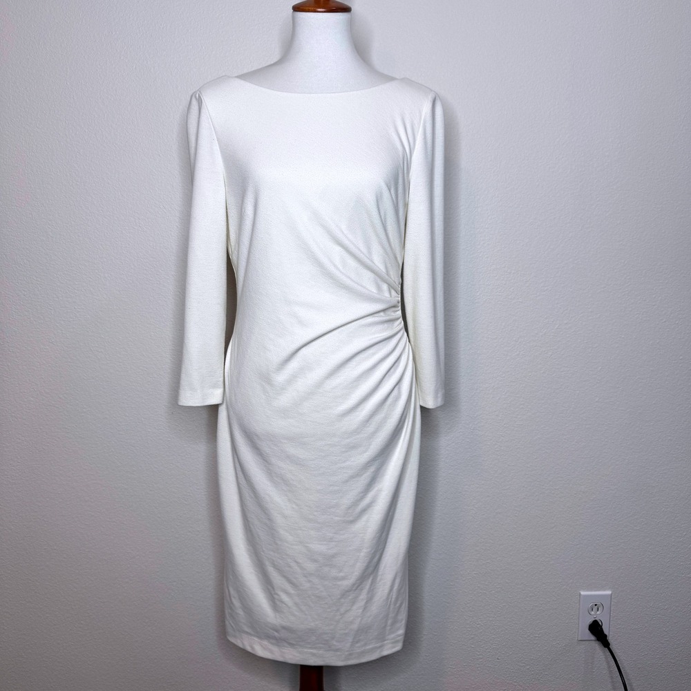 Lauren Ralph Lauren White Midi Dress